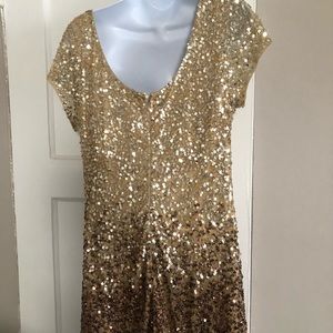 Boston Proper Ombré Sequin Party Dress